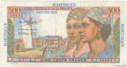 500 Francs Pointe à Pitre MARTINIQUE  1946 P.32 BB