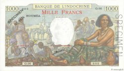 1000 Francs Spécimen NOUVELLE CALÉDONIE  1963 P.43s fST