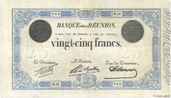 25 Francs REUNION INSEL  1923 P.18c fVZ