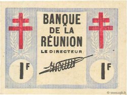 1 Franc Croix de Lorraine REUNION INSEL  1943 P.34 fST+