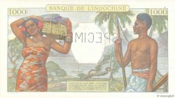 1000 Francs Spécimen TAHITI  1940 P.15aS fST