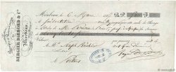 500 Francs FRANCE regionalismo y varios Mirebeau 1846 DOC.Lettre