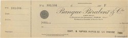 Francs FRANCE regionalismo e varie Paris 1930 DOC.Chèque