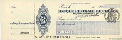 Francs FRANCE regionalism and various Paris 1924 DOC.Chèque UNC