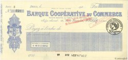 Francs FRANCE regionalism and various Paris 1920 DOC.Chèque
