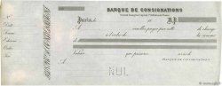 Francs Non émis FRANCE regionalism and miscellaneous Paris 1881 DOC.Lettre