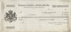 Francs Non émis FRANCE regionalism and miscellaneous Paris 1863 DOC.Lettre
