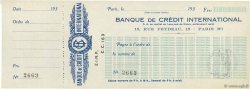 Francs FRANCE regionalism and various Paris 1930 DOC.Chèque