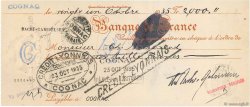 2000 Francs FRANCE regionalism and miscellaneous Cognac 1935 DOC.Chèque