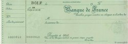 Francs FRANCE regionalism and miscellaneous Dole 1924 DOC.Chèque AU