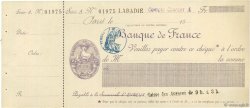 Francs FRANCE regionalismo e varie Évreux 1871 DOC.Chèque