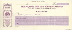 Francs FRANCE Regionalismus und verschiedenen Haguenau 1910 DOC.Chèque ST