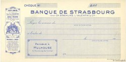 Francs FRANCE regionalism and miscellaneous Mulhouse 1910 DOC.Chèque UNC