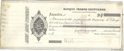 Francs Non émis FRANCE regionalism and miscellaneous Alexandrie 1870 DOC.Lettre VF