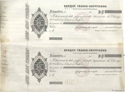 Francs Non émis FRANCE regionalism and miscellaneous Alexandrie 1870 DOC.Lettre VF