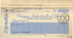 Francs FRANCE régionalisme et divers Bordeaux 1921 DOC.Chèque SUP