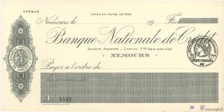 Francs FRANCE regionalismo y varios Nemours 1915 DOC.Chèque FDC