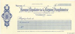 Francs FRANCE regionalism and miscellaneous Voiron 1917 DOC.Chèque AU
