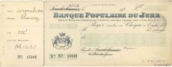 Francs FRANCE regionalism and various Lons-Le-Saunier 1924 DOC.Chèque VF