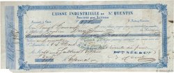 170 Francs FRANCE regionalismo y varios Saint Quentin 1855 DOC.Mandat BC