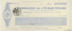 Francs FRANCE Regionalismus und verschiedenen Paris 1910 DOC.Chèque VZ