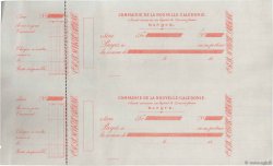 Francs Planche FRANCE regionalism and various Nouméa 1872 DOC.Chèque XF