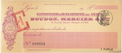 Francs FRANCE régionalisme et divers Lyon 1900 DOC.Chèque SUP