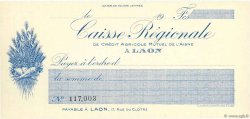 Francs FRANCE regionalism and miscellaneous Laon 1920 DOC.Chèque UNC
