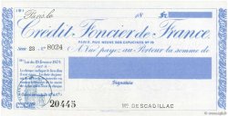 Francs FRANCE regionalismo e varie Paris 1871 DOC.Chèque AU