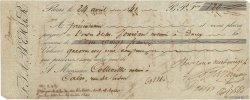 120 Francs FRANCE regionalismo e varie Paris 1841 DOC.Chèque MB