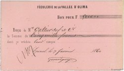 5000 Francs FRANCE regionalism and miscellaneous Épinal 1860 DOC.Reçu VF