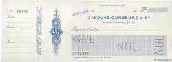 Francs Spécimen FRANCE regionalismo e varie Paris 1900 DOC.Chèque SPL