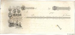 Francs Épreuve FRANCE regionalismo e varie Mulhouse 1870 DOC.Chèque BB