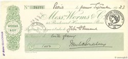 1000 Francs FRANCE regionalism and miscellaneous Paris 1923 DOC.Chèque XF