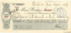 260000 Francs FRANCE regionalismo e varie Port Saïd 1899 DOC.Chèque SPL