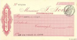 Francs FRANCE regionalismo y varios Tourcoing 1933 DOC.Chèque SC