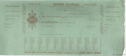 Francs FRANCE regionalism and various Paris 1864 DOC.Chèque VF