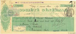 1437,20 Francs FRANCE Regionalismus und verschiedenen Isigny 1929 DOC.Chèque VZ