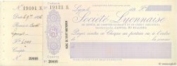 Francs FRANCE regionalismo y varios Lyon 1896 DOC.Chèque EBC
