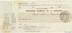 Francs FRANCE régionalisme et divers Bergerac 1915 DOC.Chèque