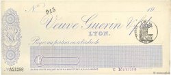 Francs FRANCE régionalisme et divers Lyon 1900 DOC.Chèque