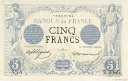 5 Francs NOIR FRANCIA  1873 F.01.22