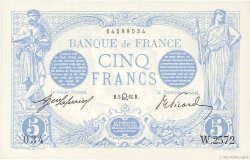 5 Francs BLEU FRANCIA  1913 F.02.19 FDC