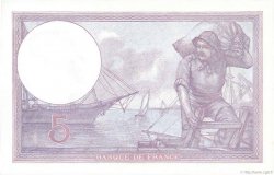 5 Francs FEMME CASQUÉE FRANCE  1922 F.03.06 UNC-