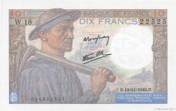 10 Francs MINEUR FRANKREICH  1942 F.08.05