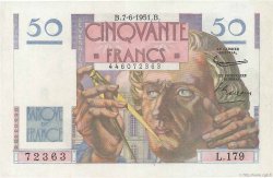 50 Francs LE VERRIER FRANCE  1951 F.20.18 SPL+
