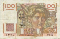 100 Francs JEUNE PAYSAN filigrane inversé FRANKREICH  1952 F.28bis.02