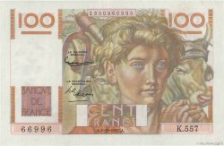 100 Francs JEUNE PAYSAN filigrane inversé FRANKREICH  1953 F.28bis.03
