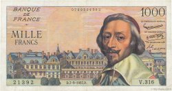 1000 Francs RICHELIEU FRANCIA  1957 F.42.25