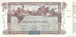 5000 Francs FLAMENG Petit numéro FRANKREICH  1918 F.43.01 fVZ